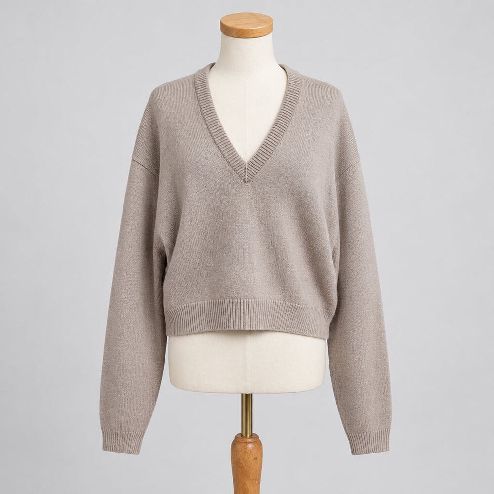 Acne Studios taupe wool sweater, size M